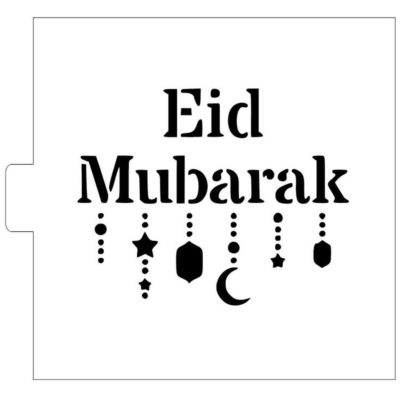 Pochoir eid mubarak