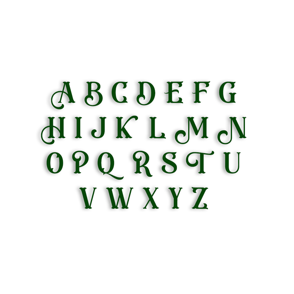 36 Tampons Alphabet lettres majuscules et chiffres