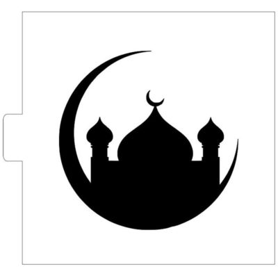 Pochoir mosquée lune PM