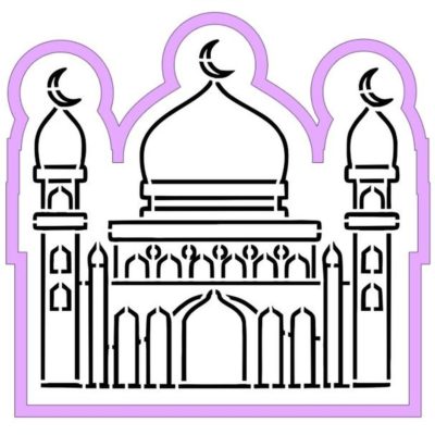 Pochoir à colorier Mosquée