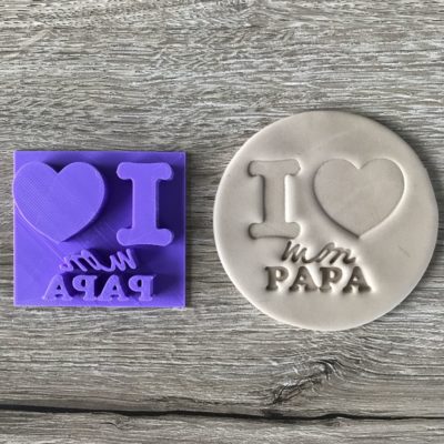 Tampon « I LOVE mon papa »