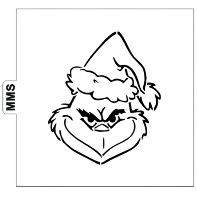 Pochoir PYO visage Grinch